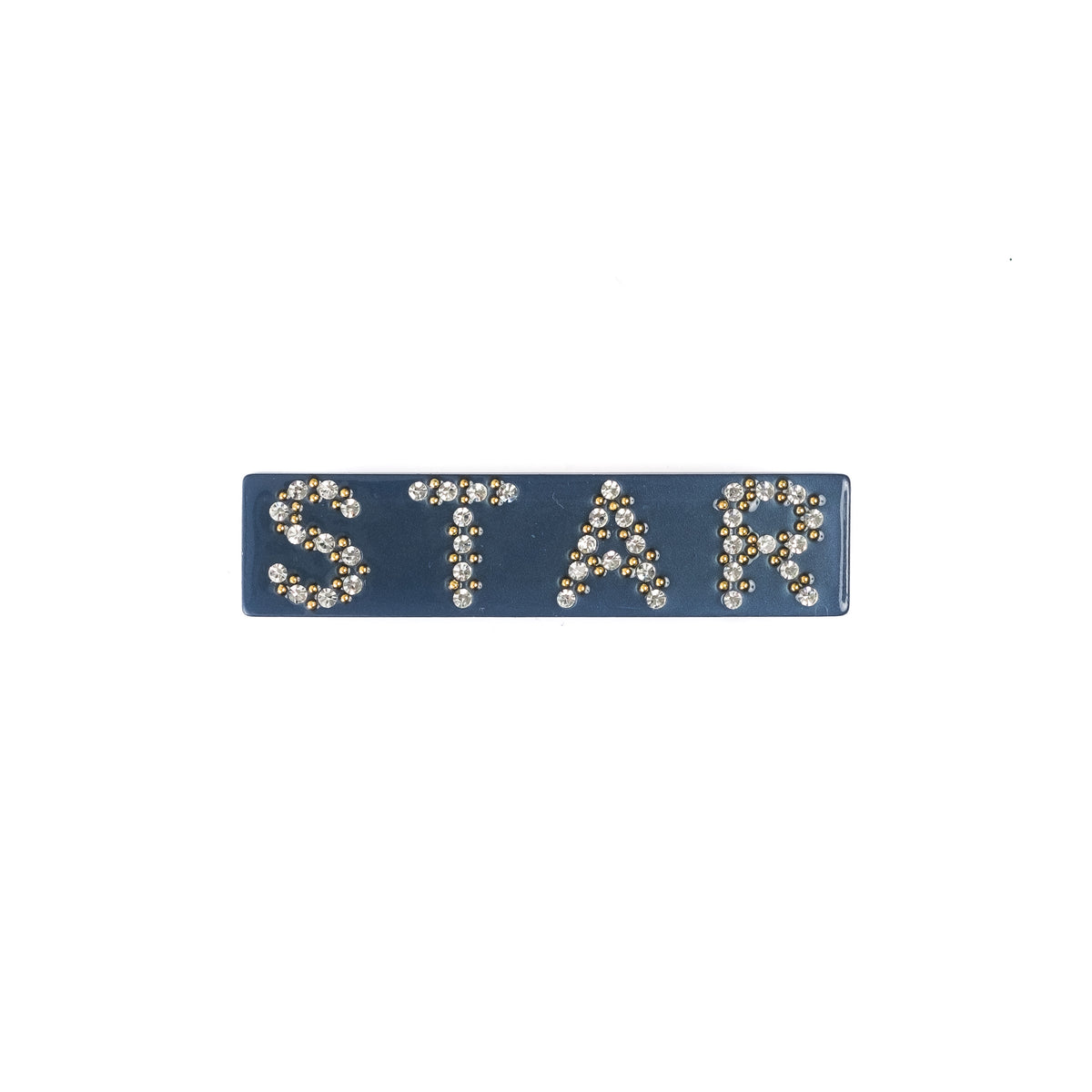 STAR HAIR CLIP SMALL STONE BLUE
