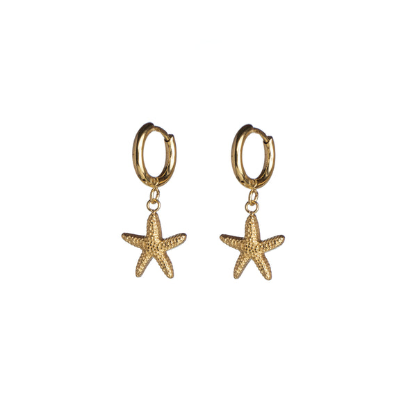 SEA STAR HOOP GOLD