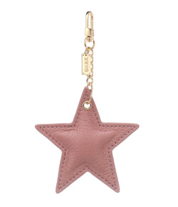 LEATHER STAR CHARM ROSE