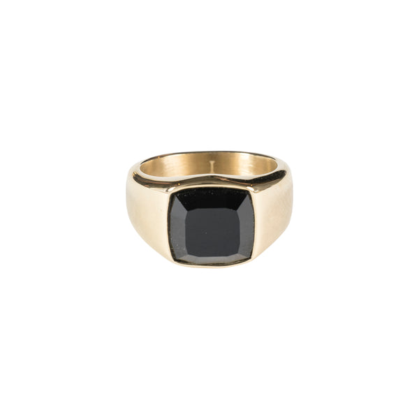 SIGNET RING MINI W/BLACK ONYX