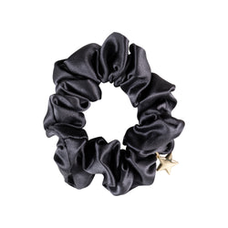 SILK SCRUNCHIE DARK GREY