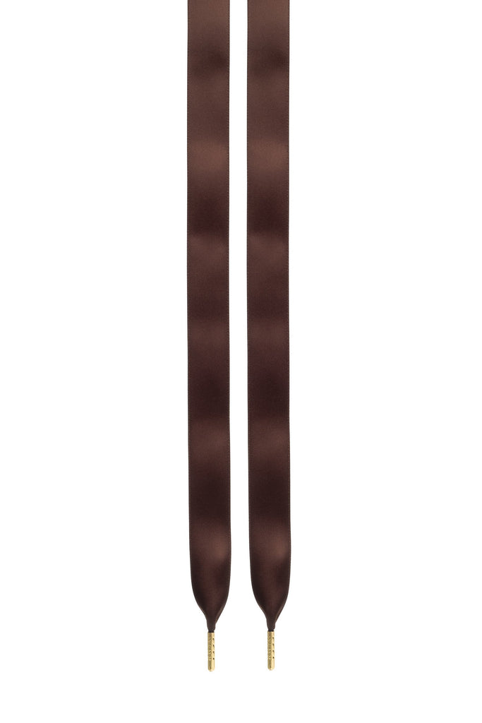 SILK SHOE LACES CHOCOLATE BROWN SILK SHOE LACES CHOCOLATE BROWN