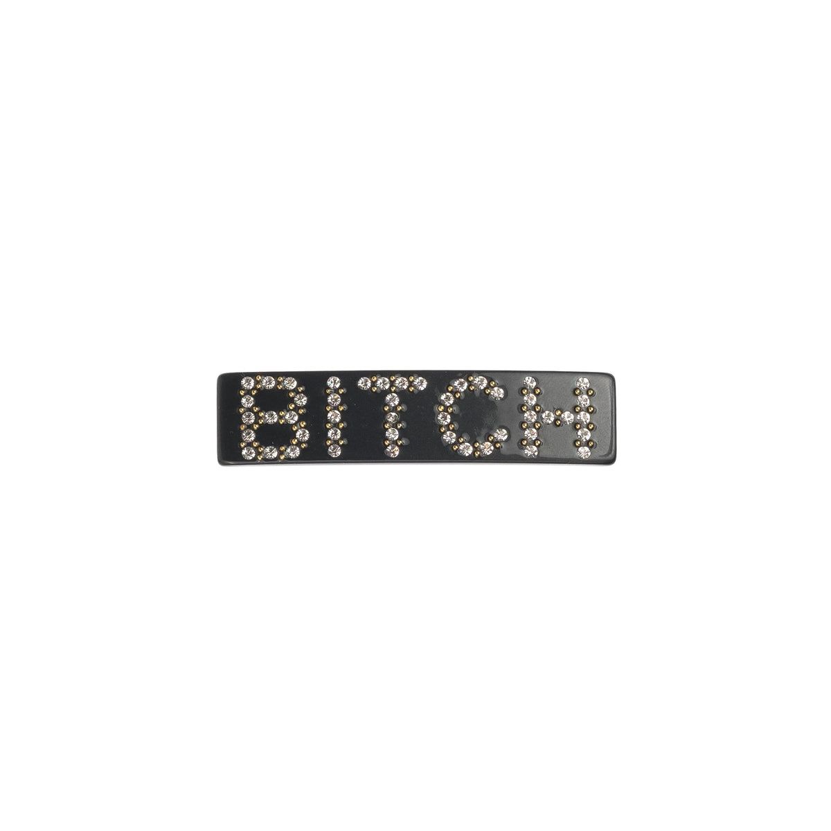 BITCH HAIR CLIP SMALL CHARCOAL