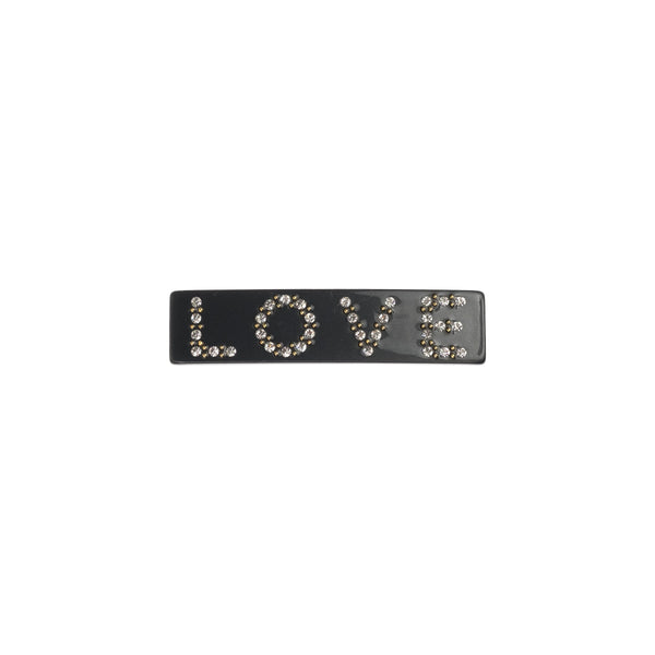 LOVE HAIR CLIP SMALL CHARCOAL