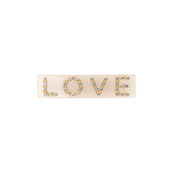 LOVE HAIR CLIP SMALL SAND