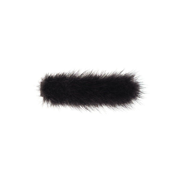 MINK HAIR CLIP SMALL CHARCOAL