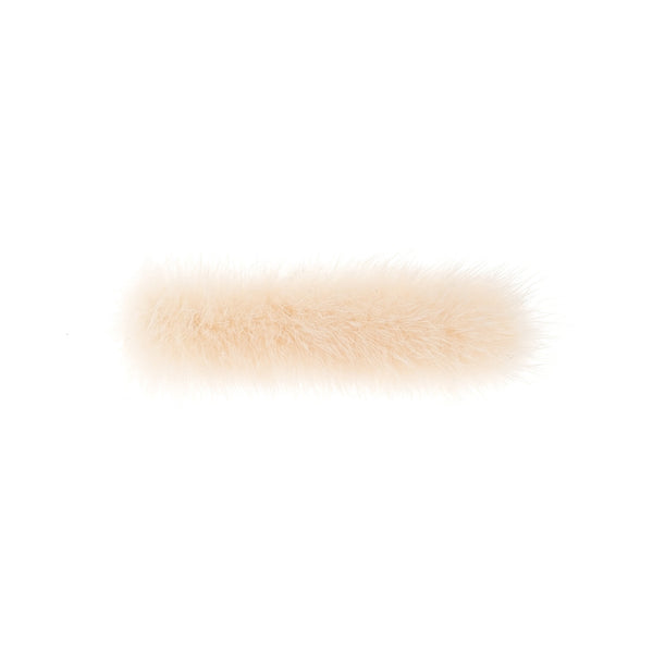 MINK HAIR CLIP SMALL SAND