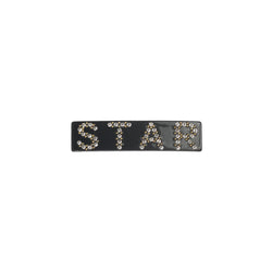 STAR HAIR CLIP SMALL CHARCOAL