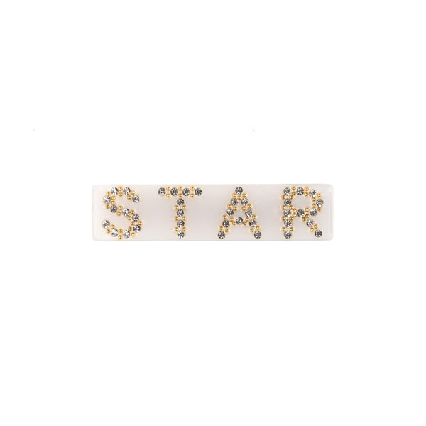 STAR HAIR CLIP SMALL WHITE