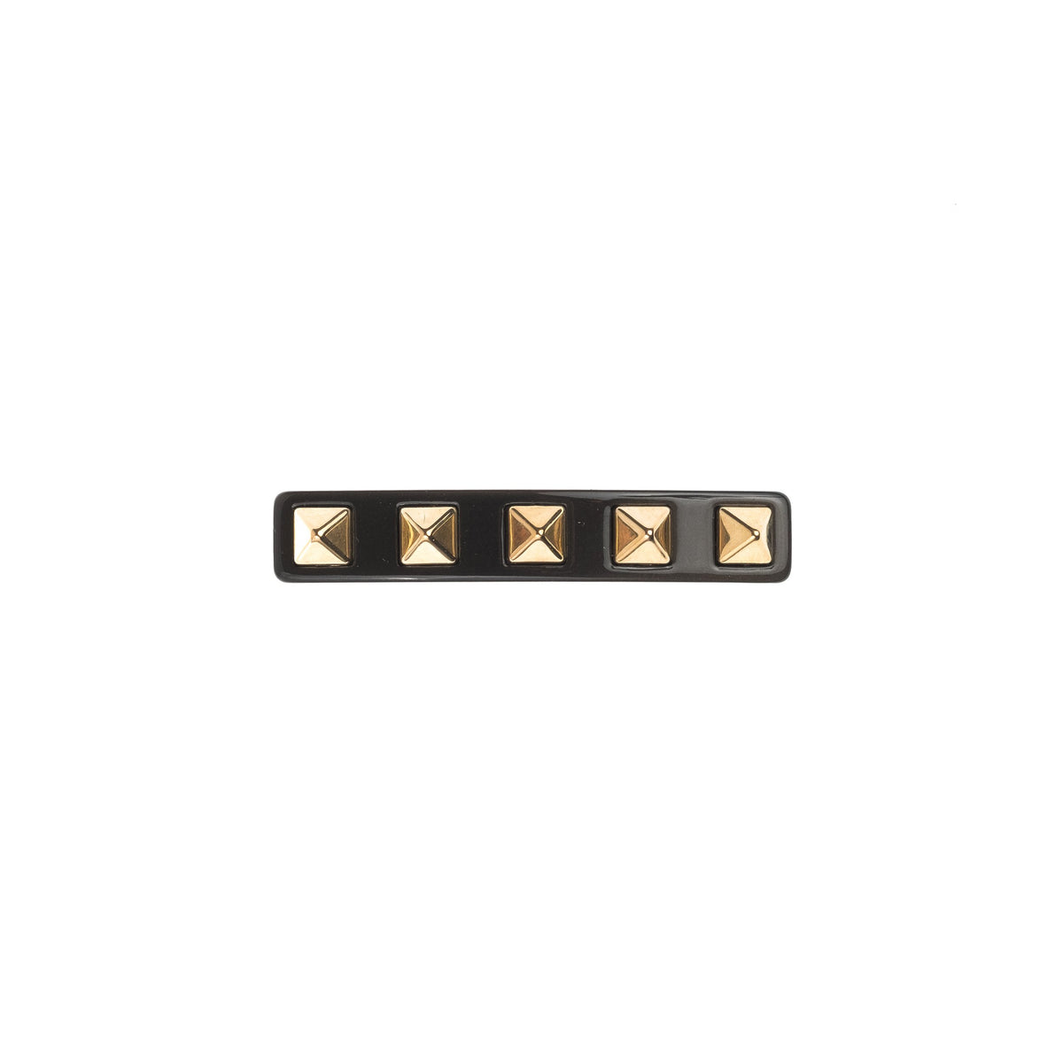 STUD HAIR CLIP SMALL CHOCOLATE BROWN