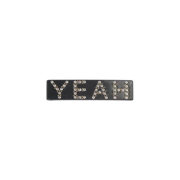 YEAH HAIR CLIP SMALL CHARCOAL