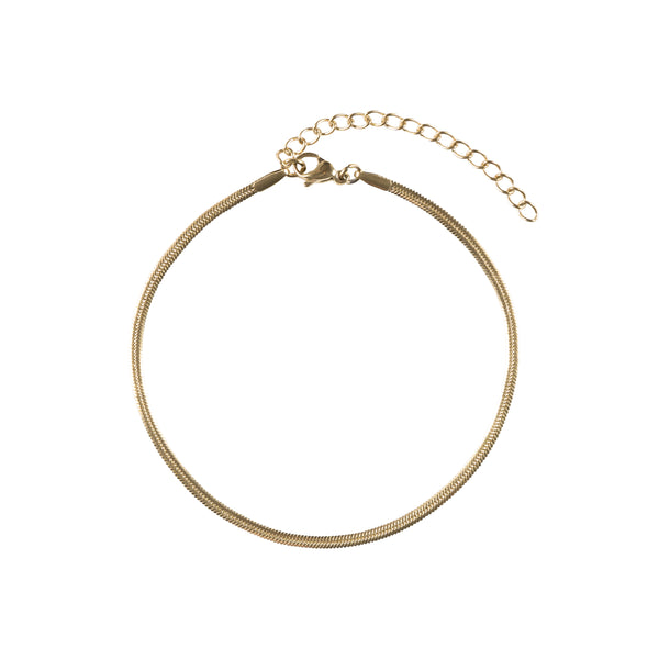 SNAKE CHAIN BRACELET EXTRA THIN GOLD