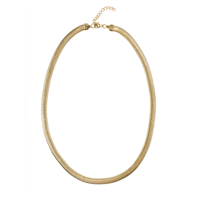 SNAKE CHAIN NECKLACE GOLD 55 CM