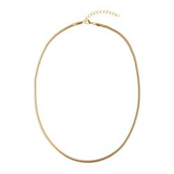 SNAKE CHAIN NECKLACE THIN GOLD 70 CM