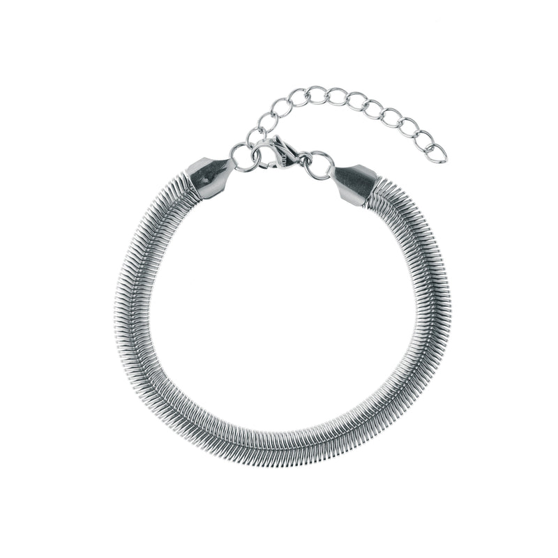 SNAKE CHAIN BRACELET SILVER