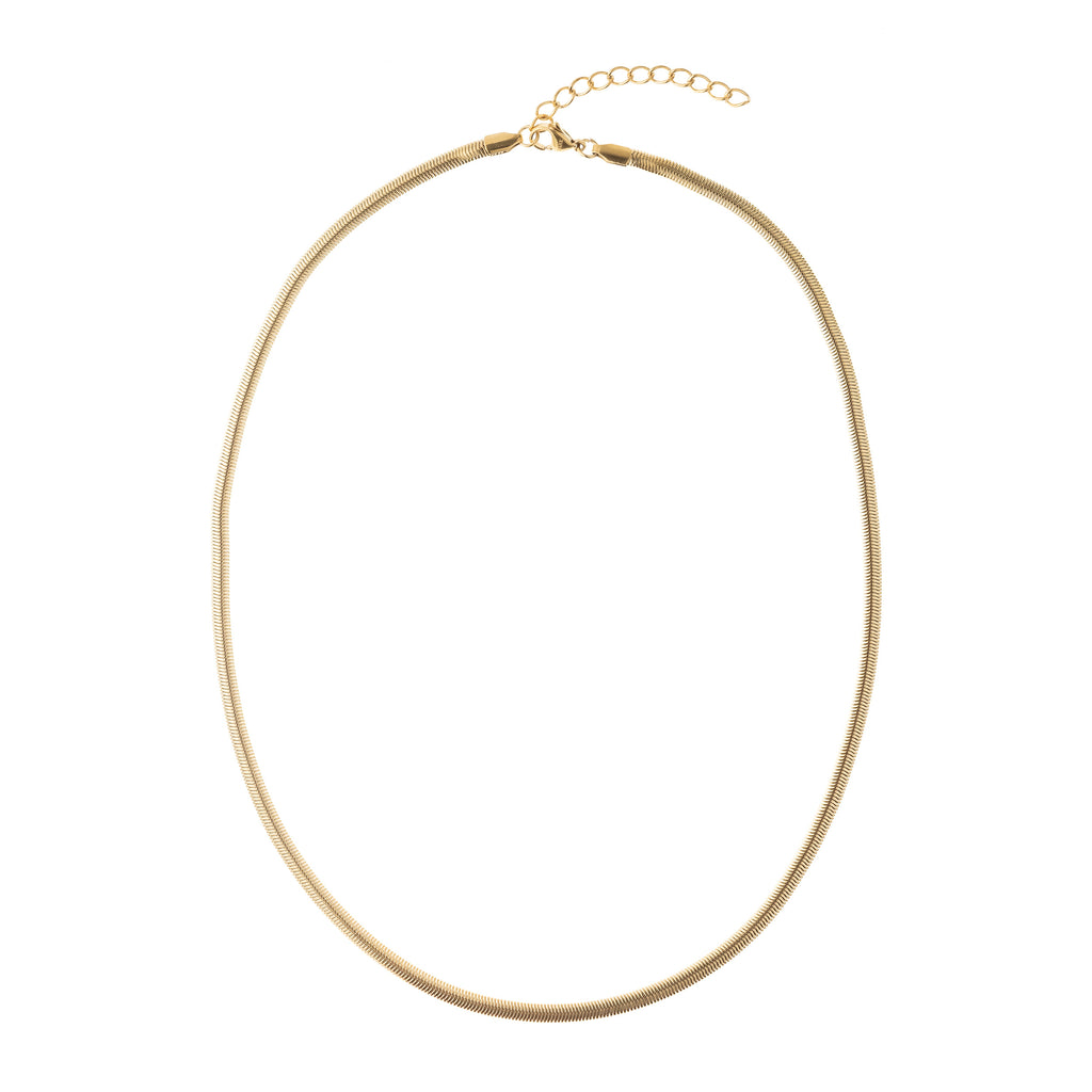Thin snake chain necklace hotsell