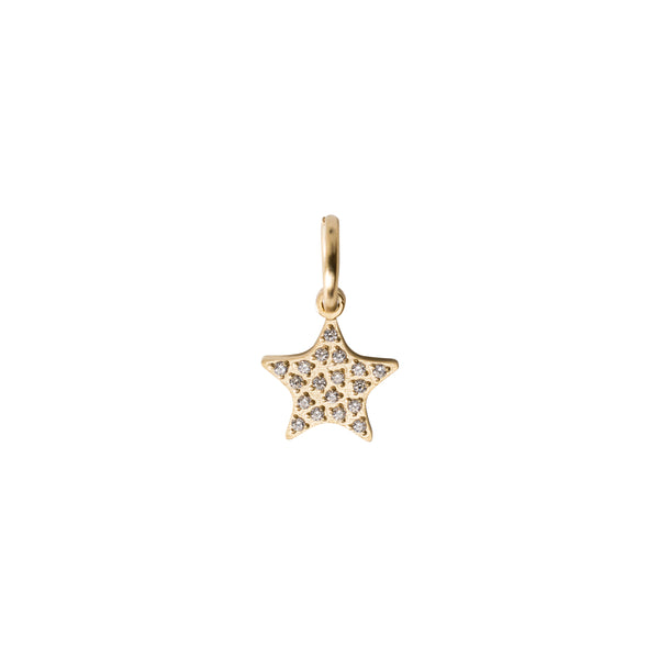 STAR CHARM GOLD W/CRYSTALS