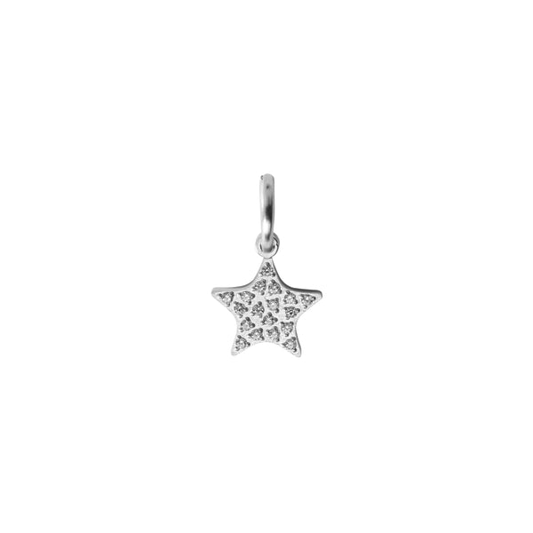 STAR CHARM SILVER W/CRYSTALS