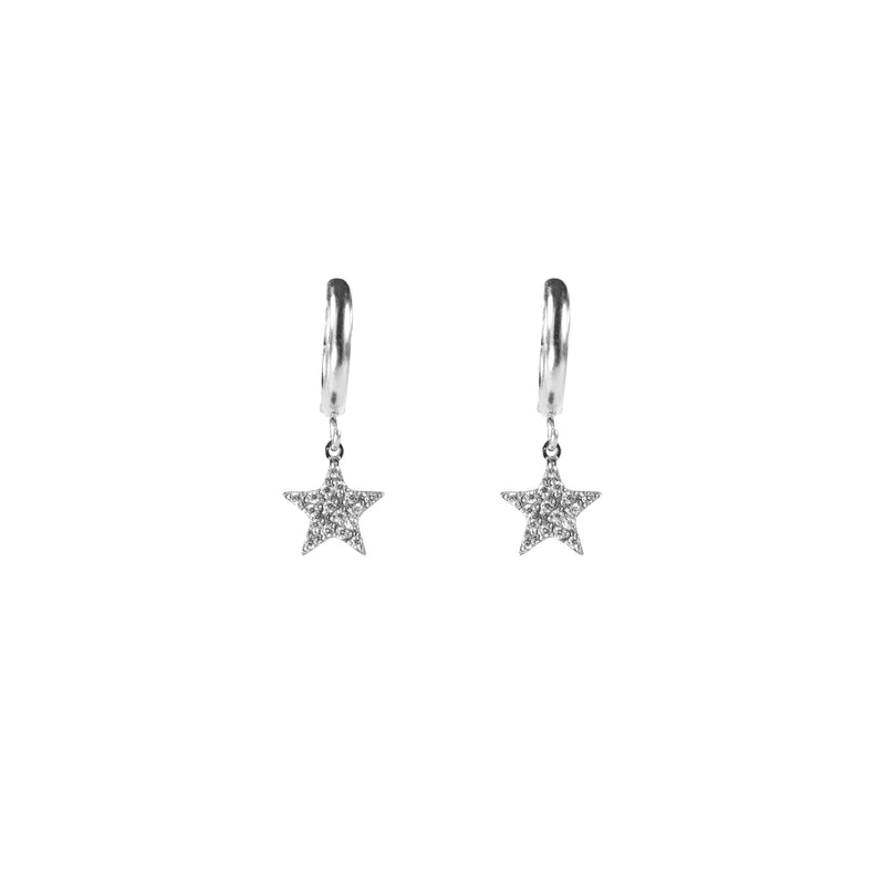 STAR HOOP W/CRYSTALS