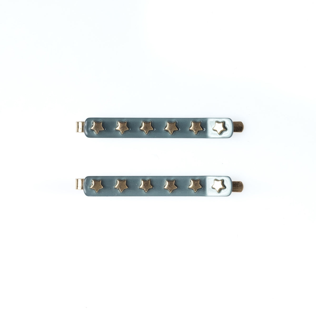STAR STUD BOBBY PINS 2 PK TEAL