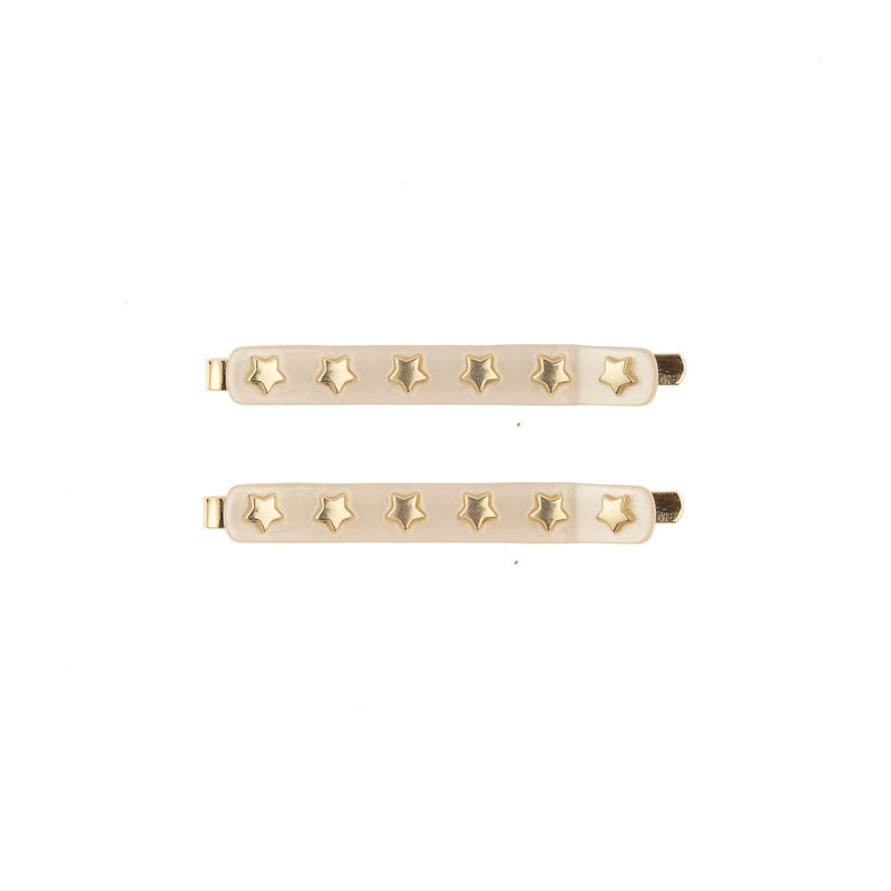 STAR STUD BOBBY PINS 2 PK SAND