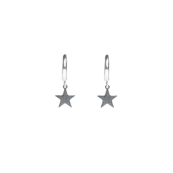 STAR HOOP SILVER