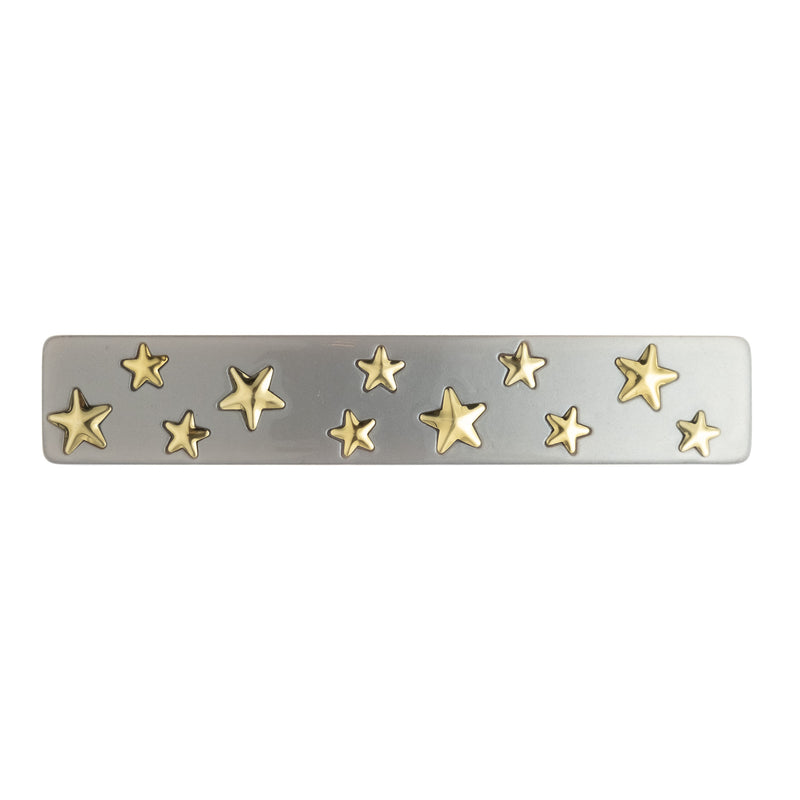 STAR STUD HAIR CLIP LARGE LIGHT GREY