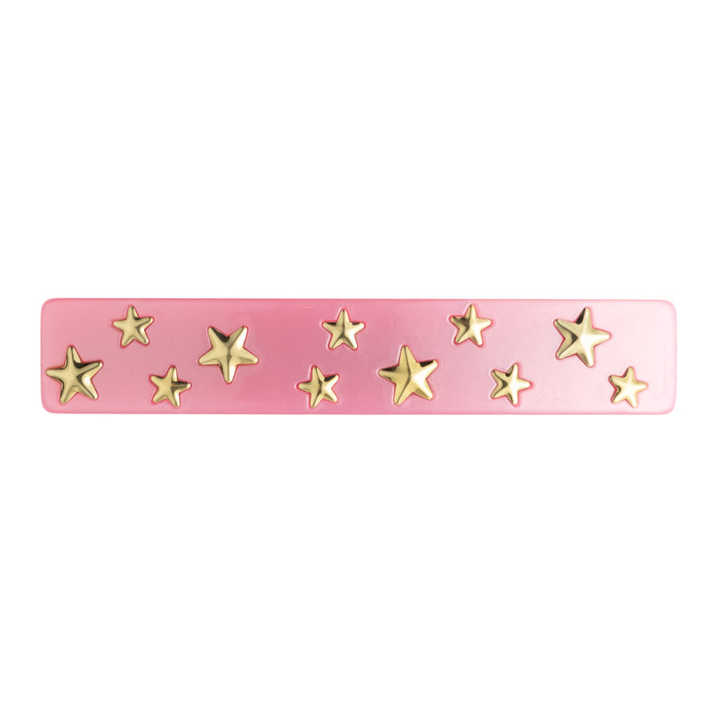 STAR STUD HAIR CLIP LARGE PALE PINK
