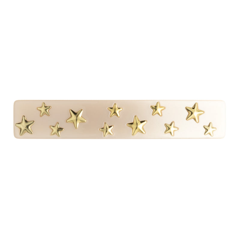 STAR STUD HAIR CLIP LARGE SAND