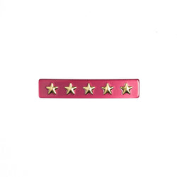STAR STUD HAIR CLIP SMALL BERRY