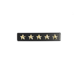 STAR STUD HAIR CLIP SMALL CHARCOAL