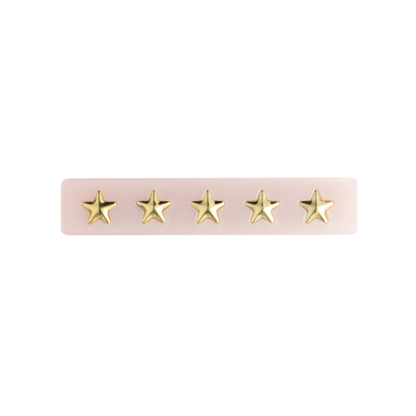 STAR STUD HAIR CLIP SMALL PALE ROSE