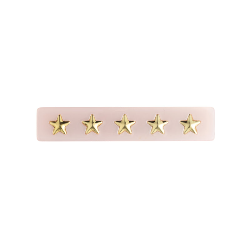 STAR STUD HAIR CLIP SMALL PALE ROSE