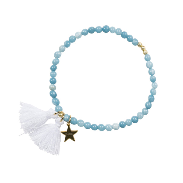 STONE BEAD BRACELET 4 MM TURQUOISE