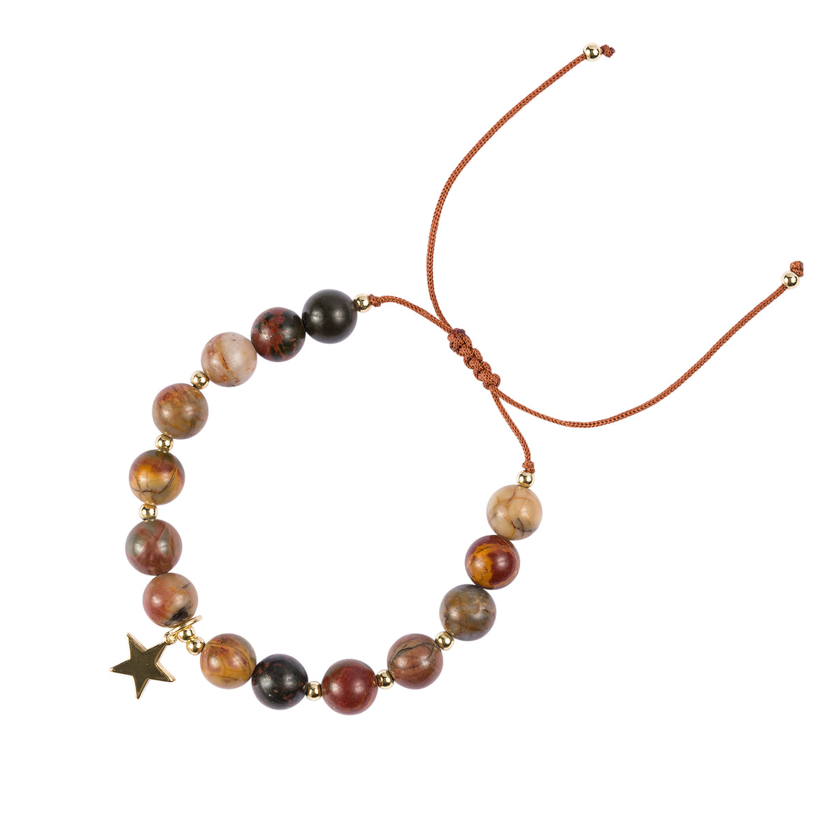 STONE BEAD BRACELET 8 MM FOREST