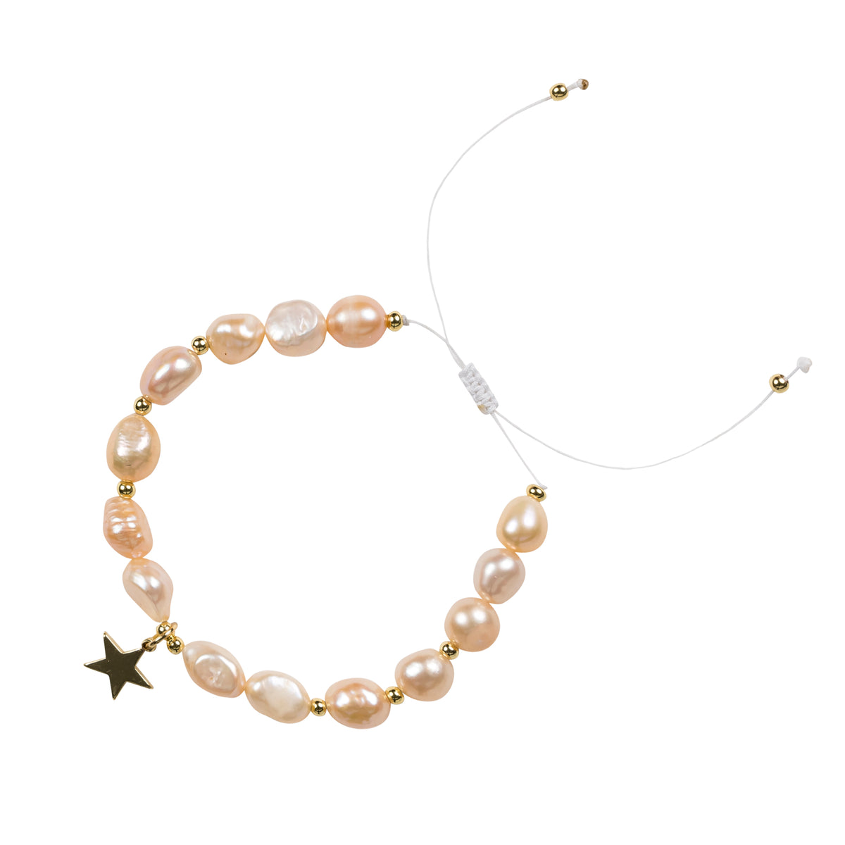 PEARL BEAD BRACELET 8 MM ROSE
