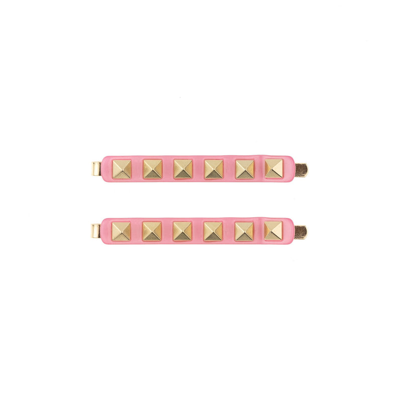 STUD BOBBY PINS 2 PK PALE PINK