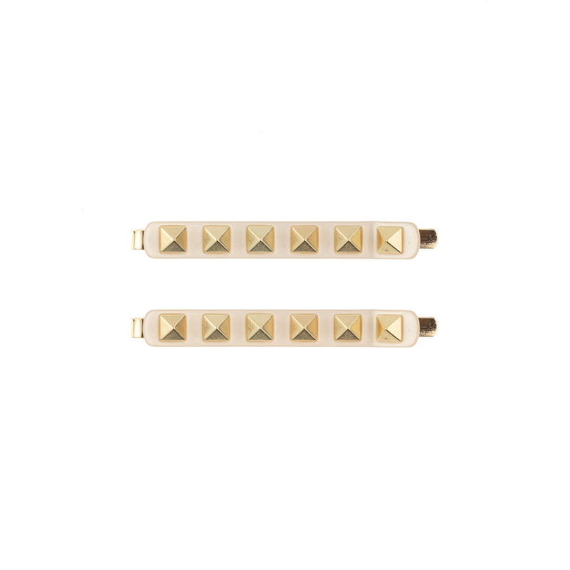 STUD BOBBY PINS 2 PK SAND