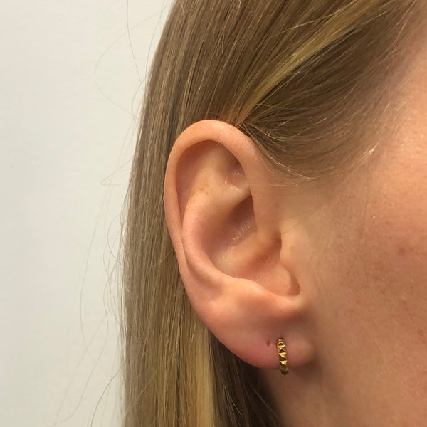 STUD HOOP MINI GOLD