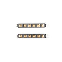 STUD BOBBY PINS 2 PK CHARCOAL