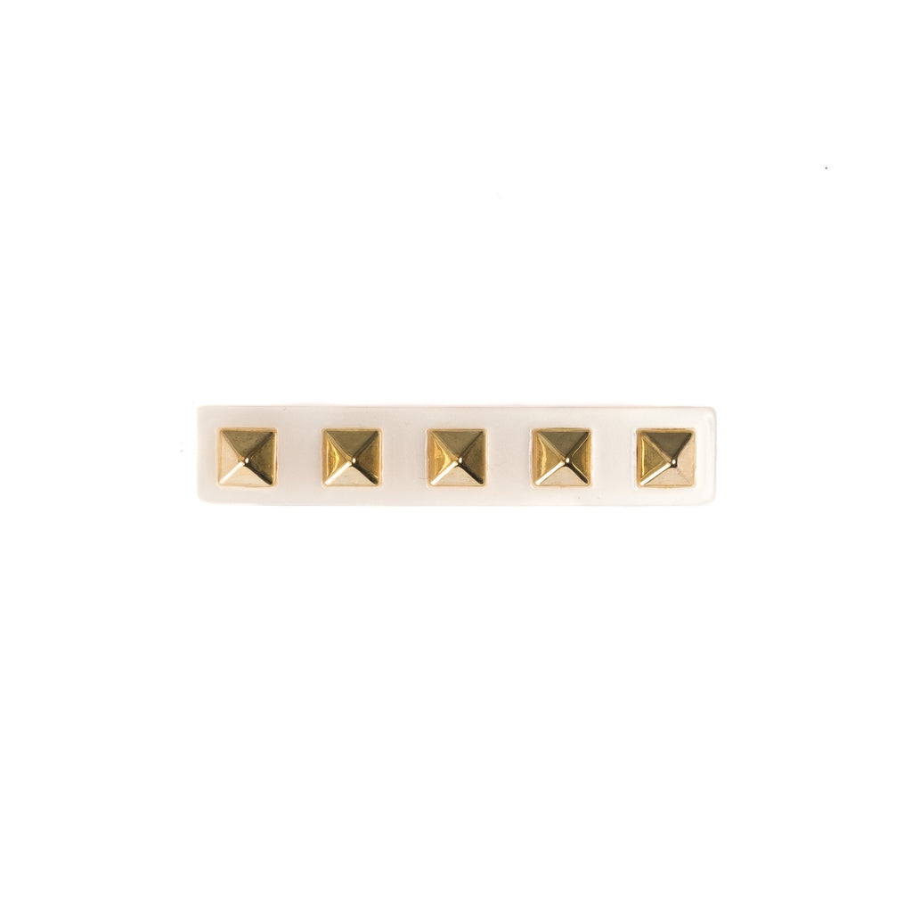 STUD HAIR CLIP SMALL SAND STUD HAIR CLIP SMALL SAND