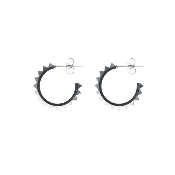 STUD HOOP SMALL SILVER