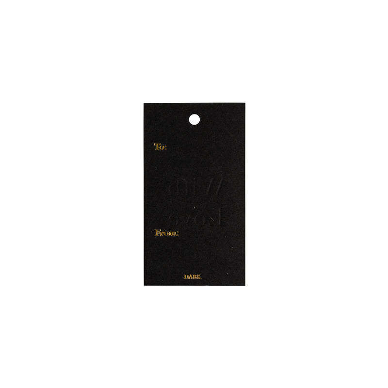 GIFT TAGS BLACK W/GOLD