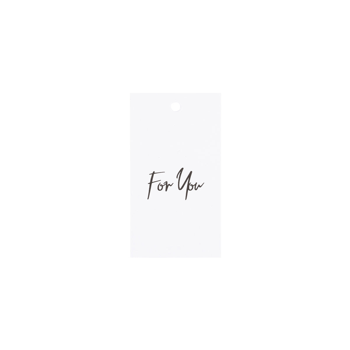GIFT TAGS WHITE W/BLACK