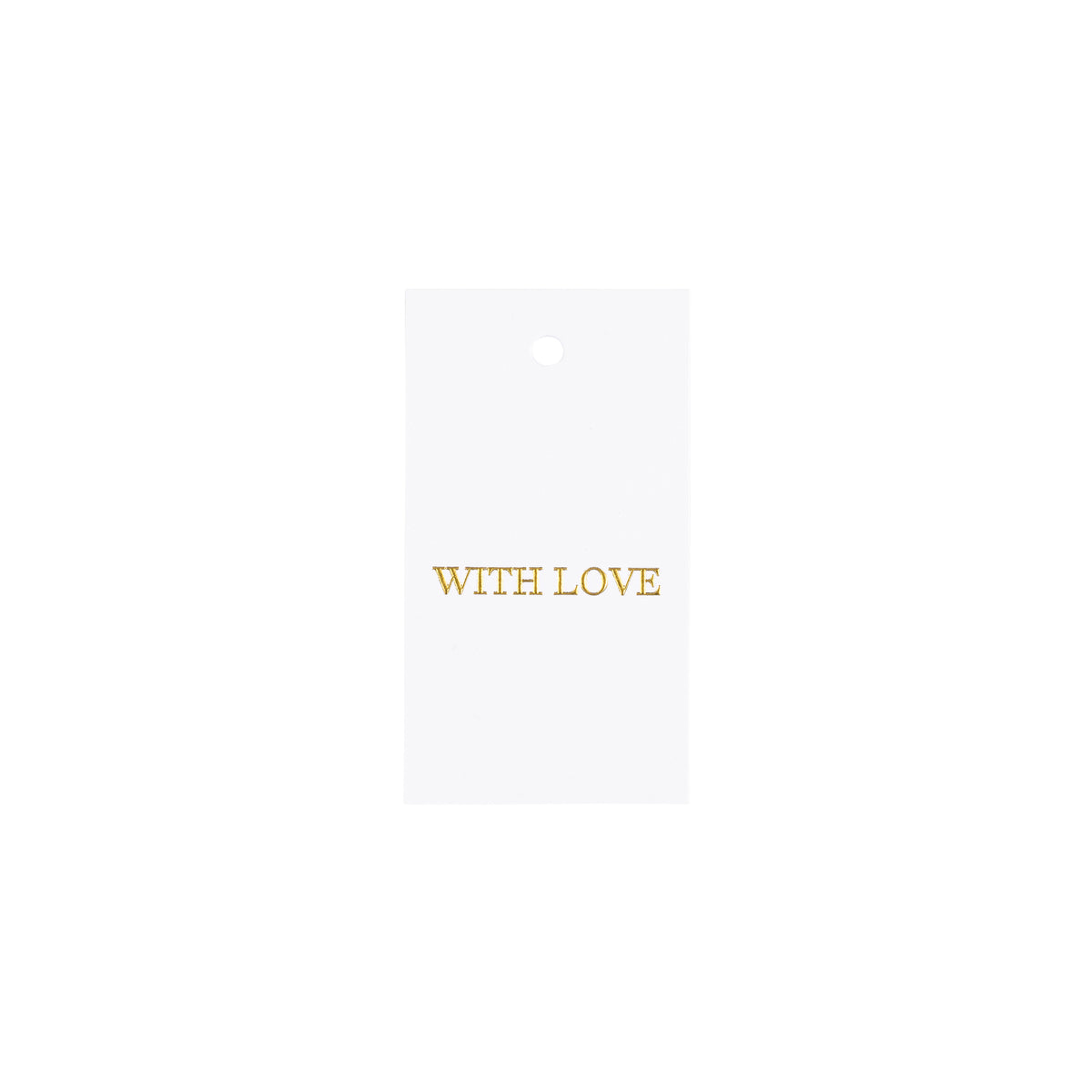 GIFT TAGS WHITE W/GOLD