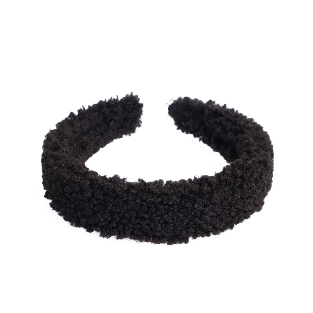TEDDY HAIR BAND BROAD BLACK TEDDY HAIR BAND BROAD BLACK