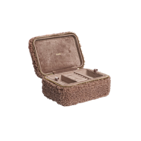 TEDDY JEWELLERY BOX WARM TAUPE