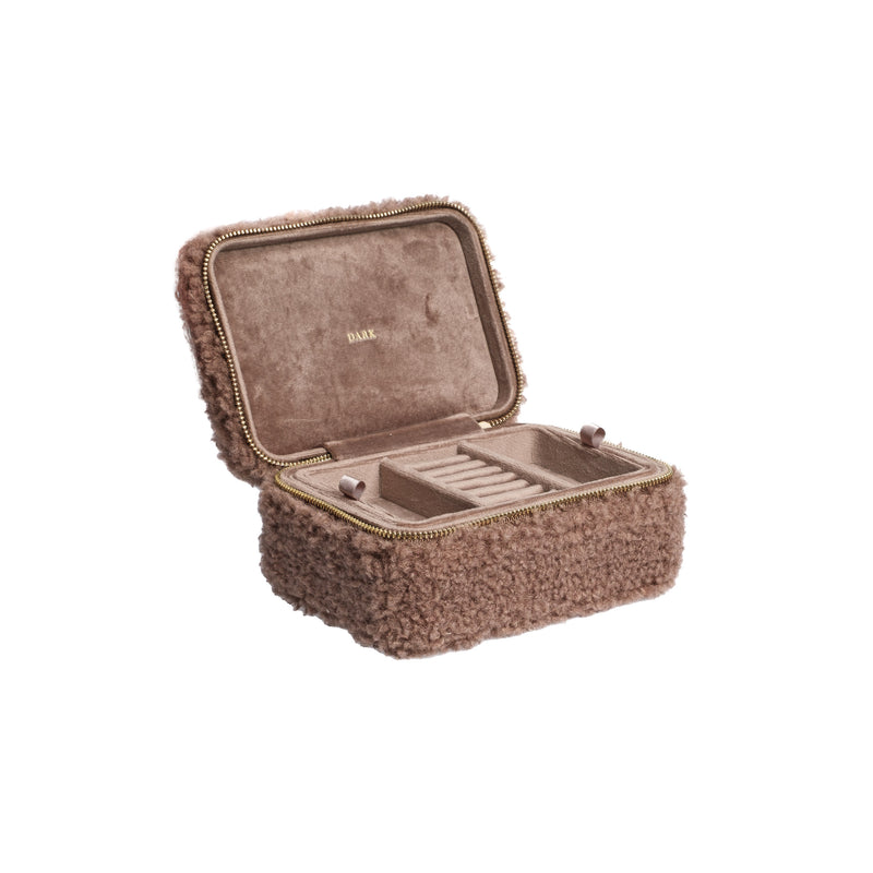 TEDDY JEWELLERY BOX WARM TAUPE