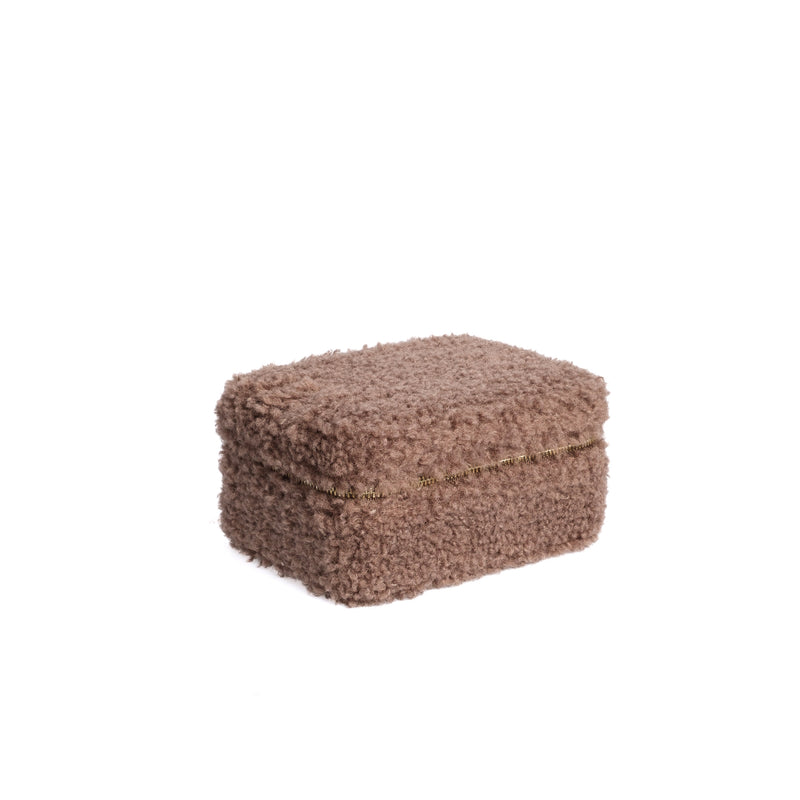 TEDDY JEWELLERY BOX WARM TAUPE