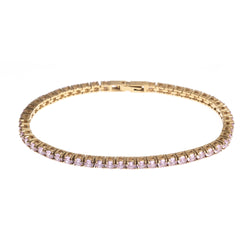 TENNIS BRACELET 3 MM LIGHT PINK